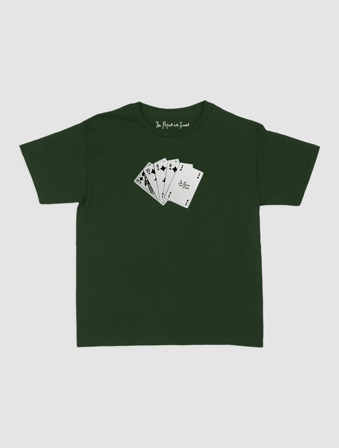 counting cards baby tee - In Print We Trust