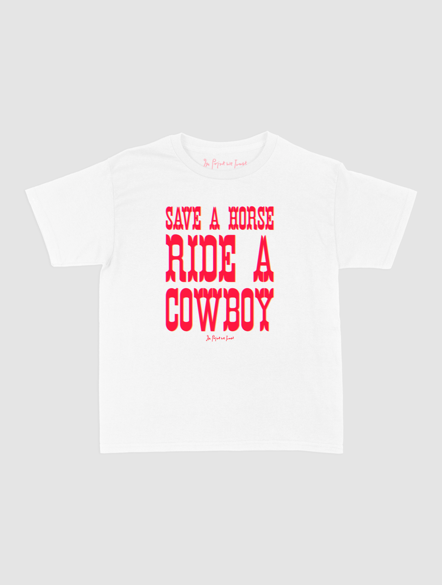 cowboy baby tee - In Print We Trust