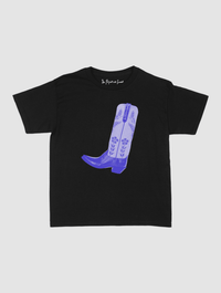 cowboy boot baby tee - In Print We Trust