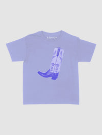 cowboy boot baby tee - In Print We Trust