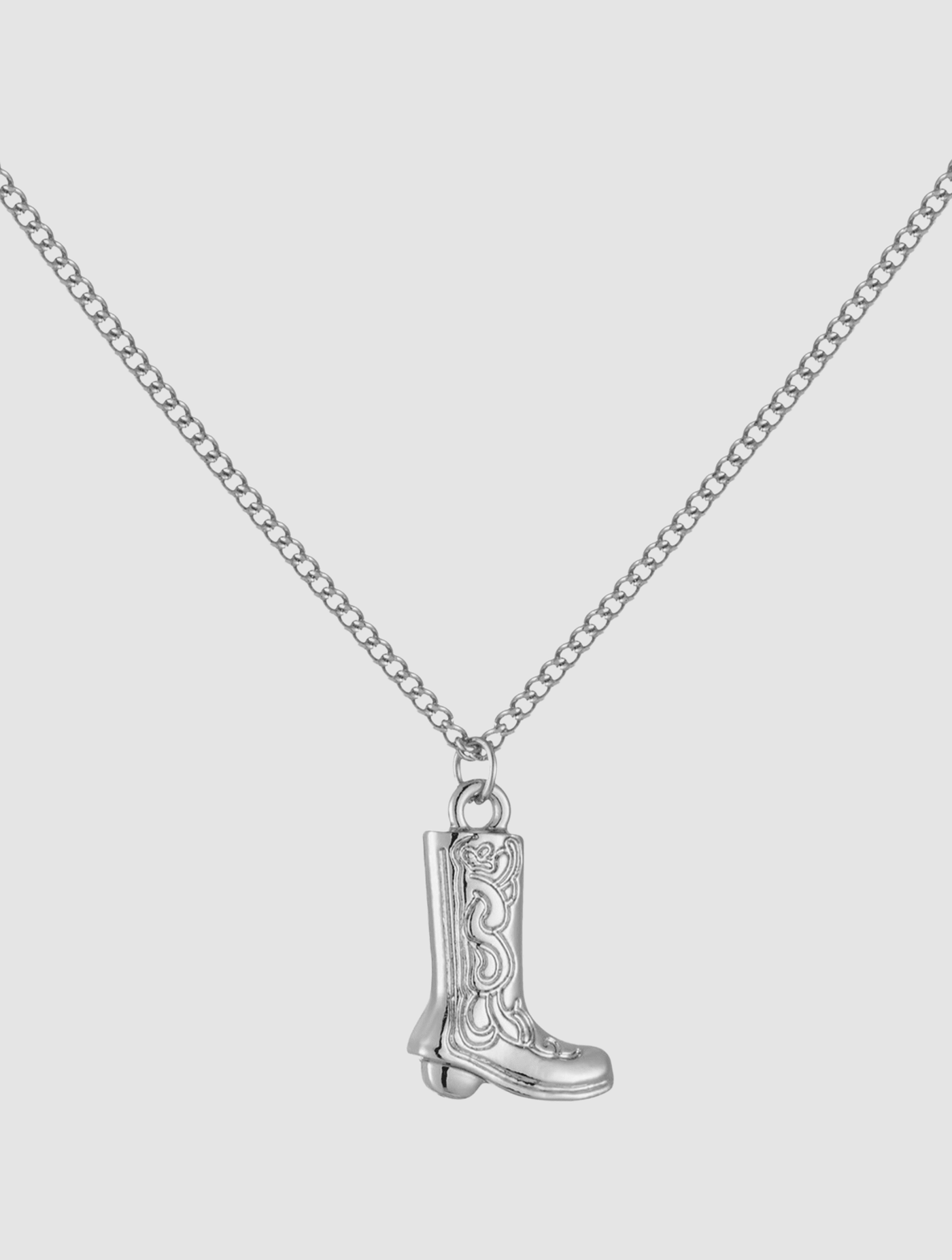 cowboy boot charm necklace - In Print We Trust