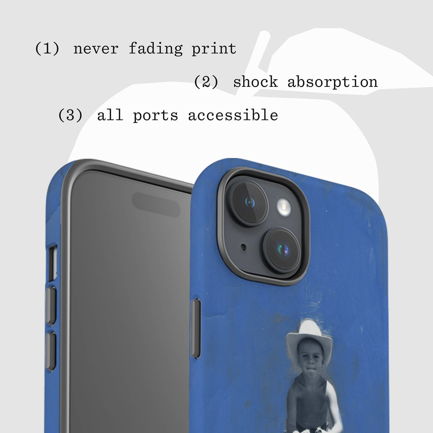 cowboy tough iPhone case - In Print We Trust