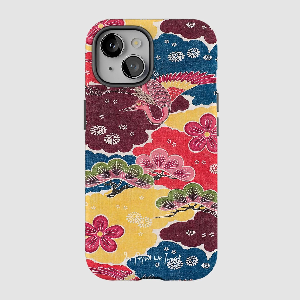 crane tough iPhone case - In Print We Trust