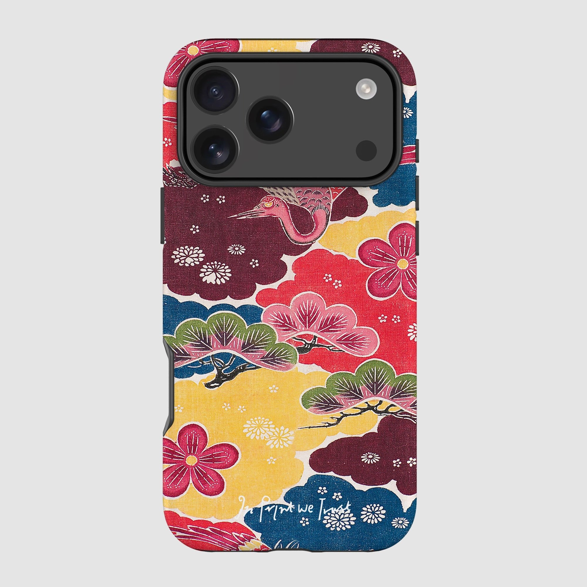 crane tough iPhone case - In Print We Trust