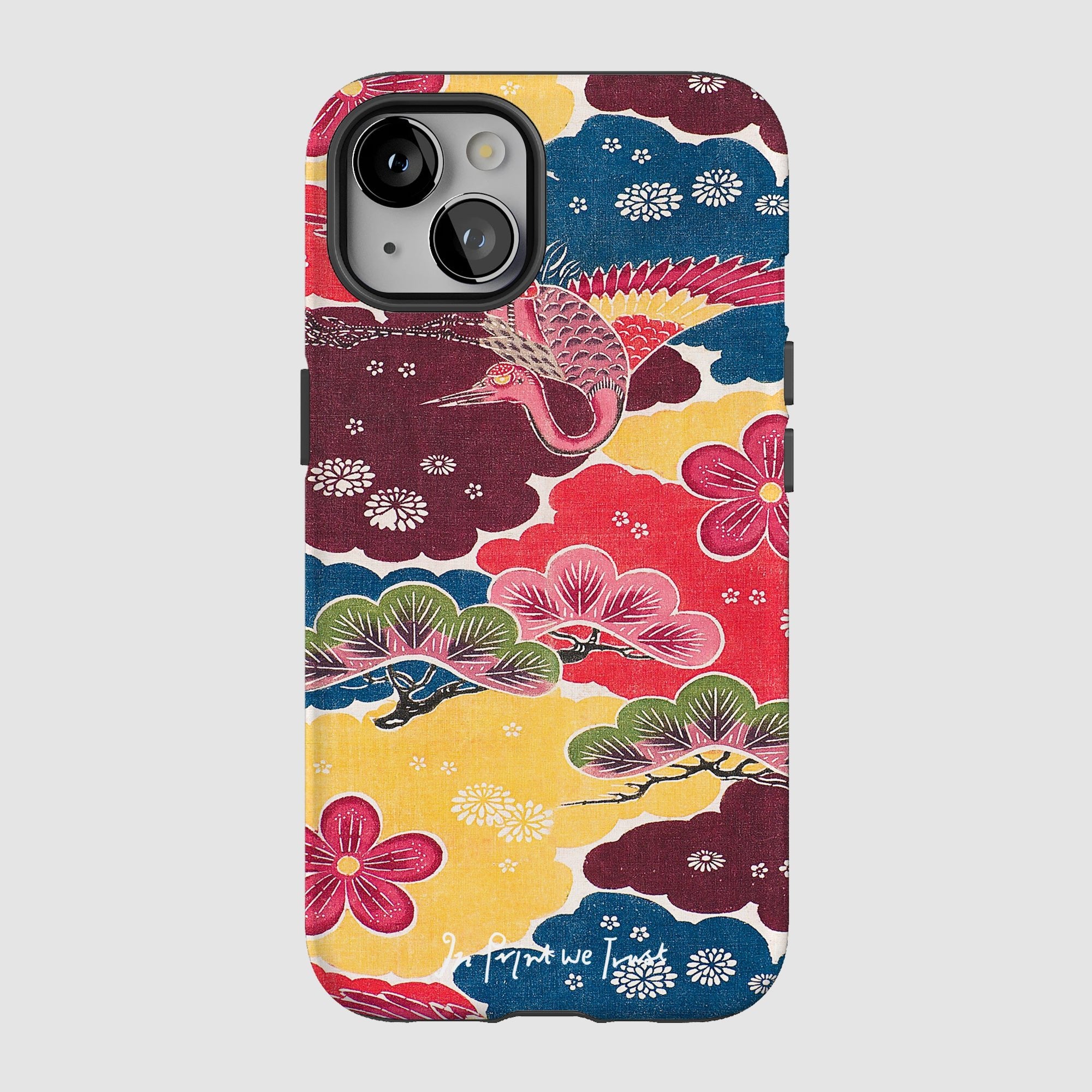 crane tough iPhone case - In Print We Trust