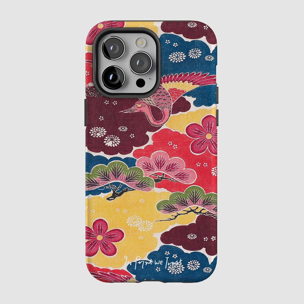 crane tough iPhone case - In Print We Trust