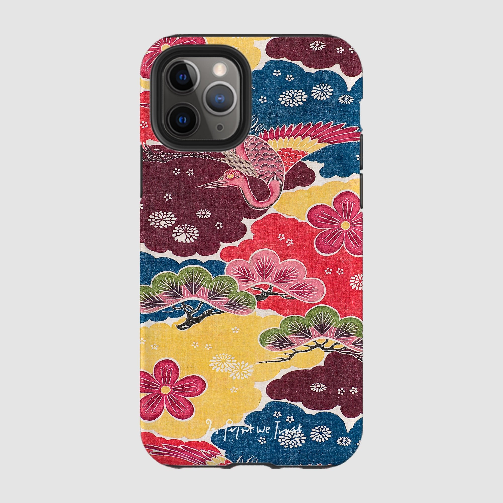 crane tough iPhone case - In Print We Trust