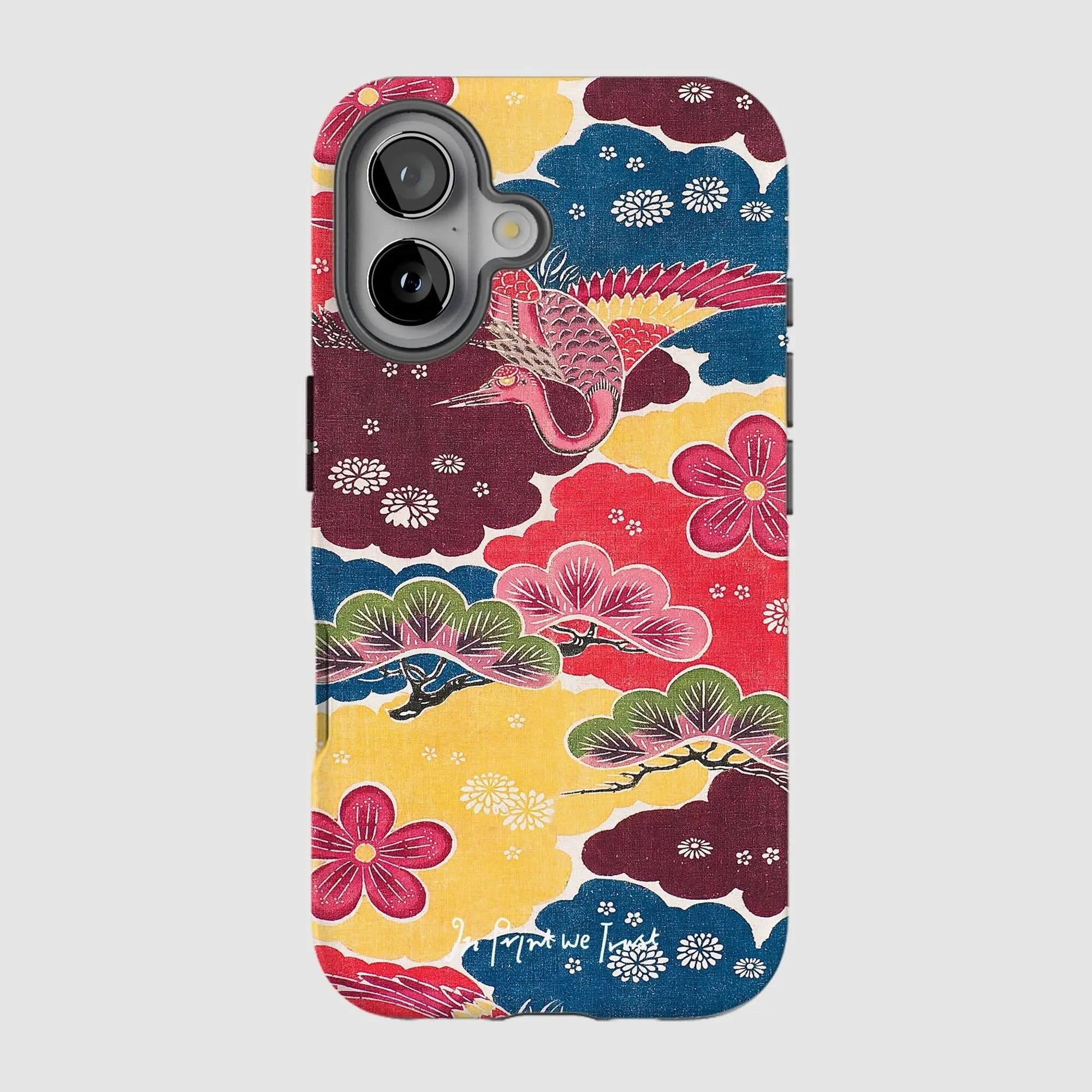 crane tough iPhone case - In Print We Trust