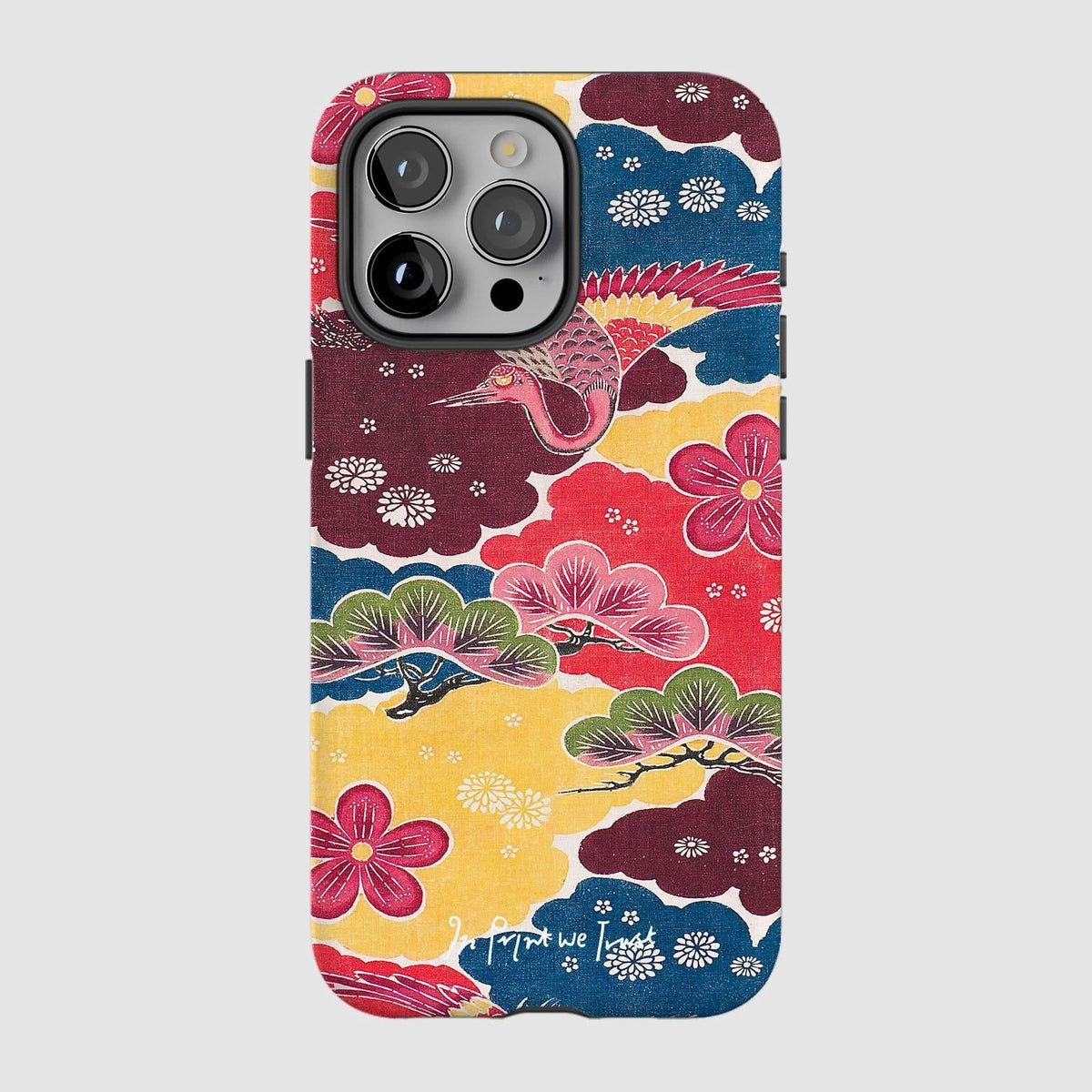 crane tough iPhone case - In Print We Trust
