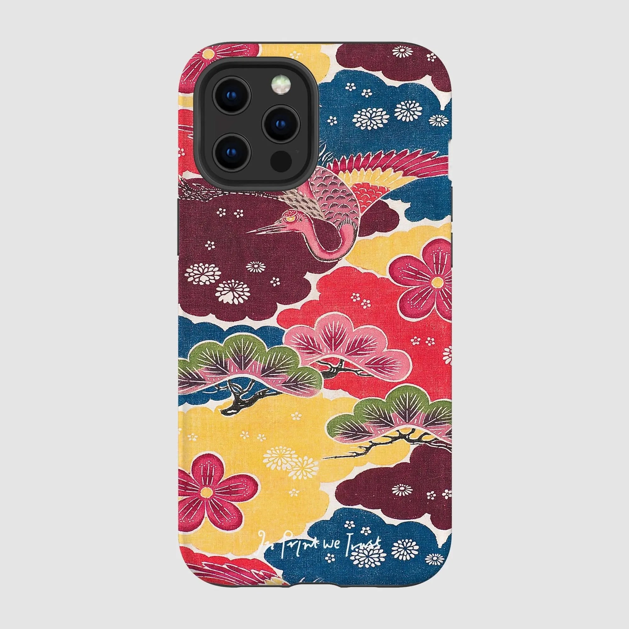 crane tough iPhone case - In Print We Trust