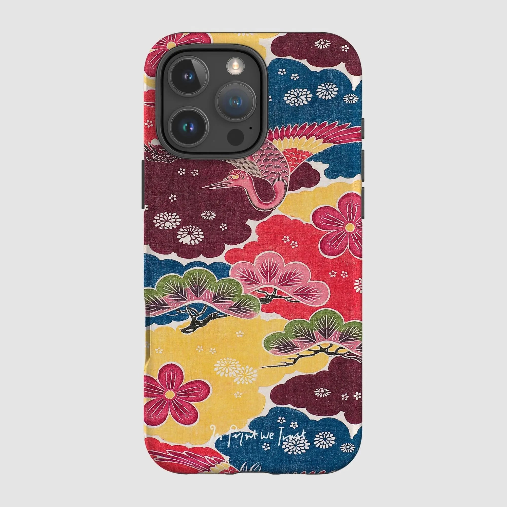 crane tough iPhone case - In Print We Trust