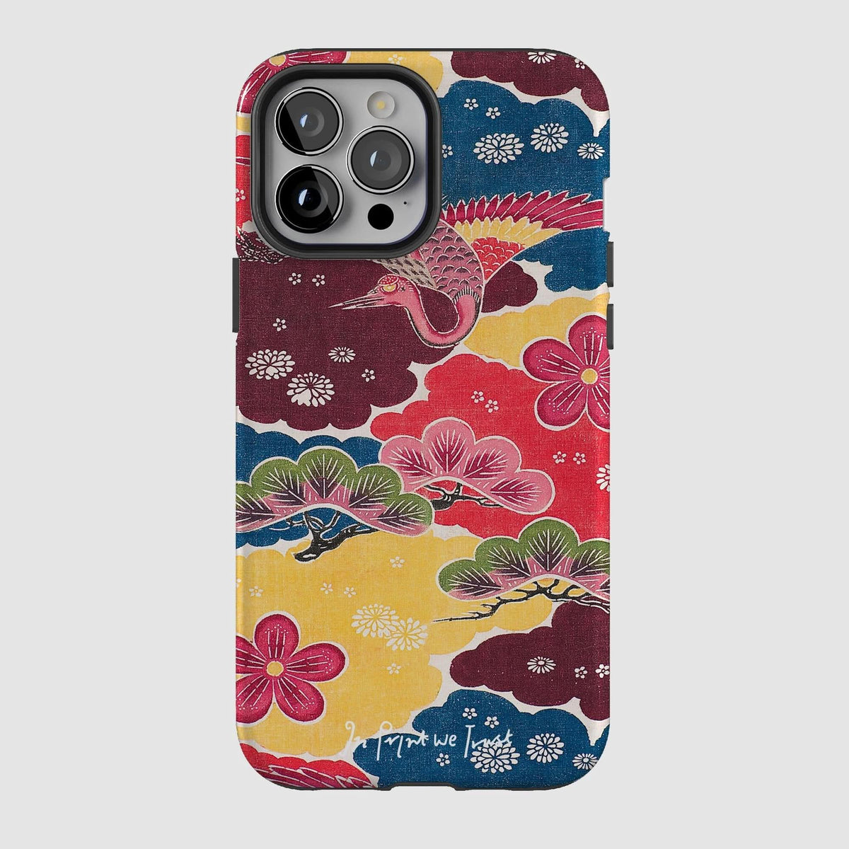 crane tough iPhone case - In Print We Trust