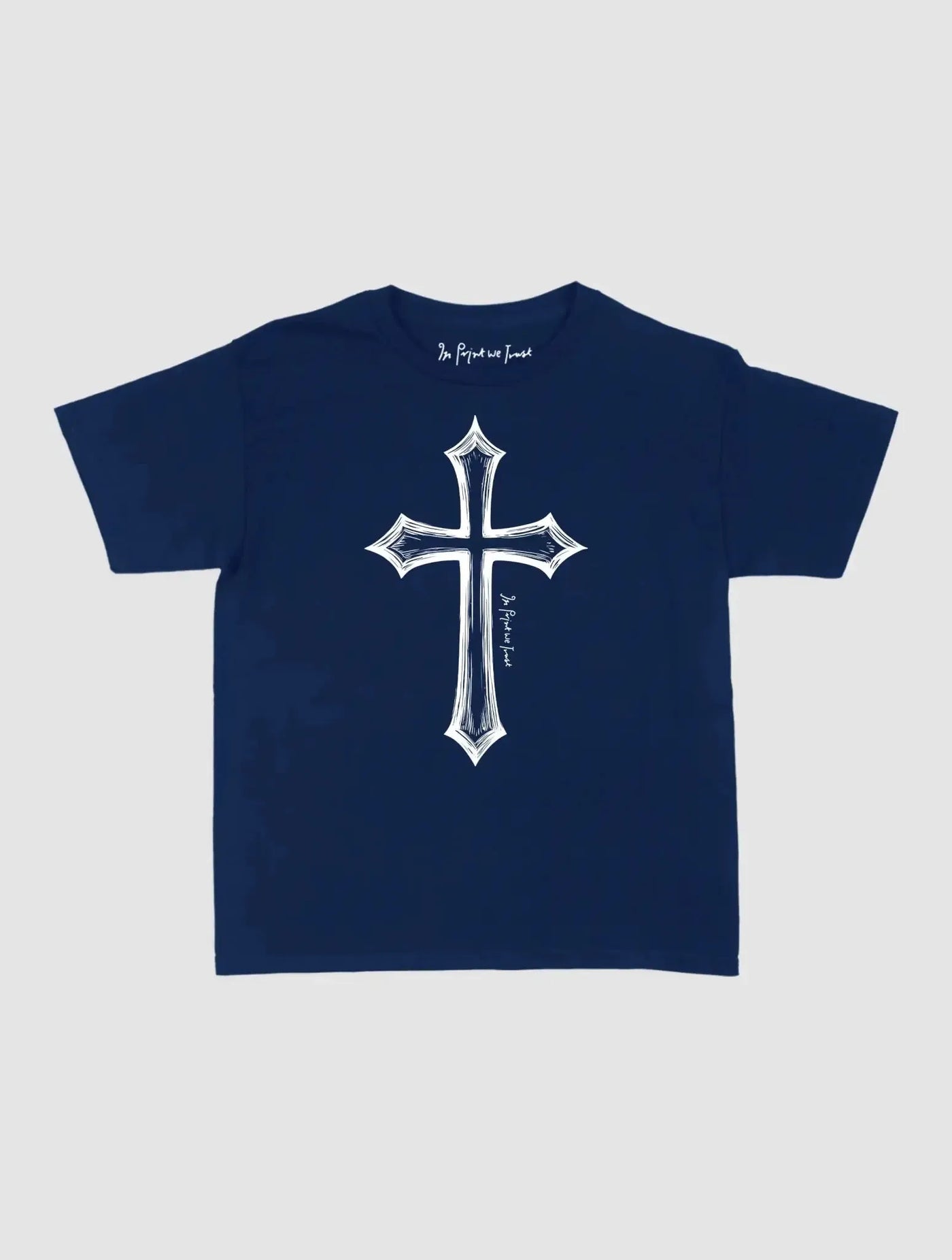 cross baby tee - In Print We Trust