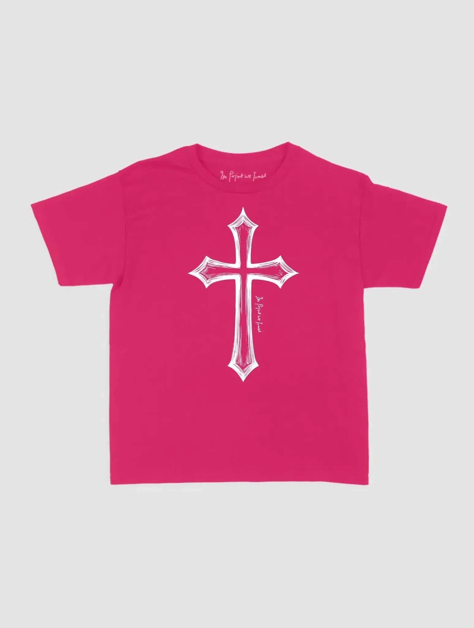 cross baby tee - In Print We Trust