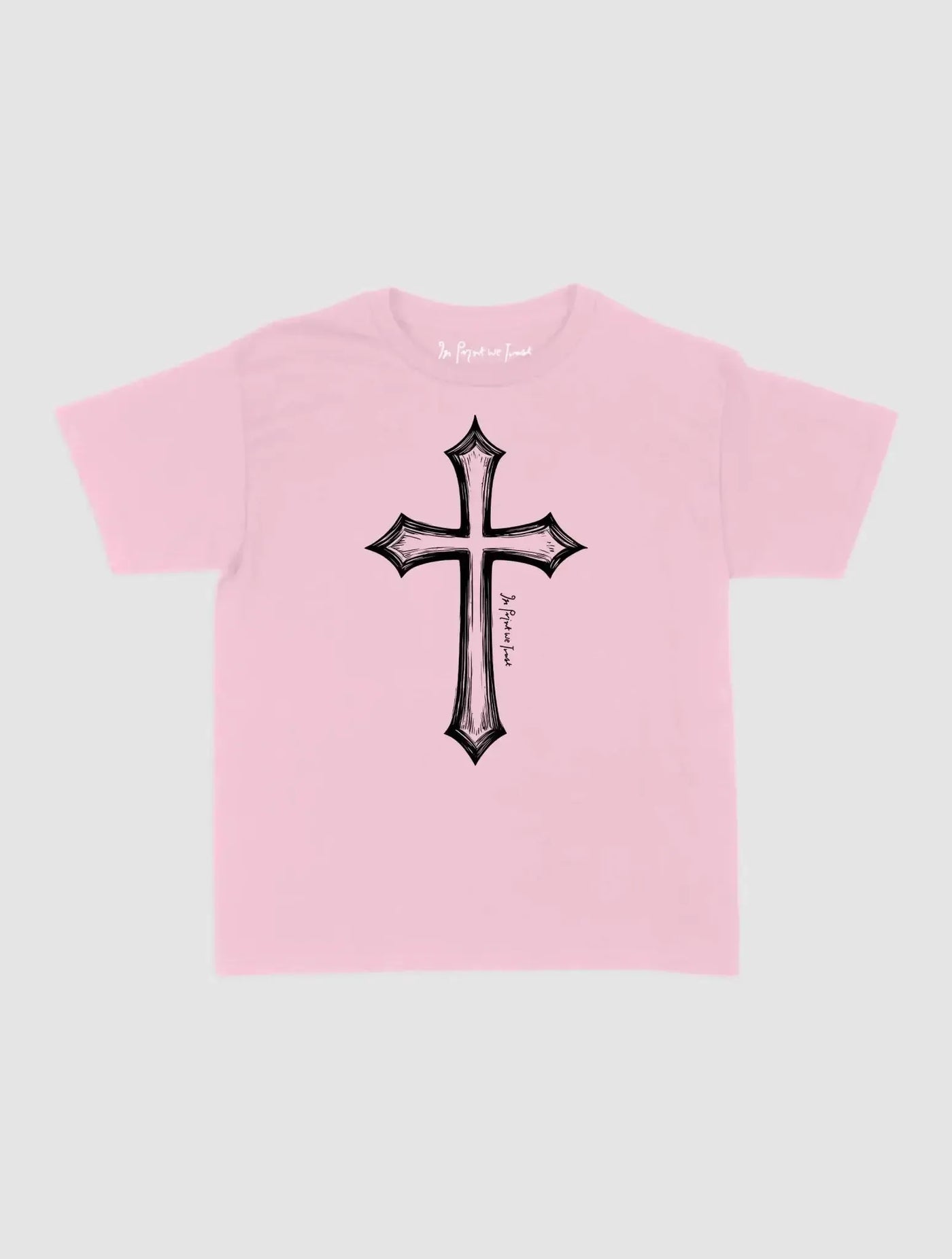 cross baby tee - In Print We Trust