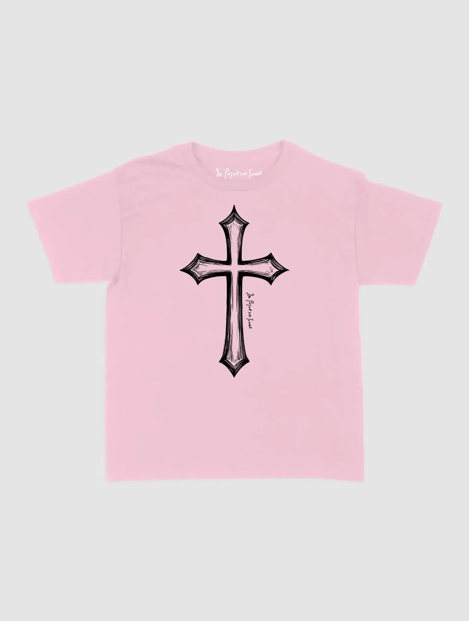 cross baby tee - In Print We Trust