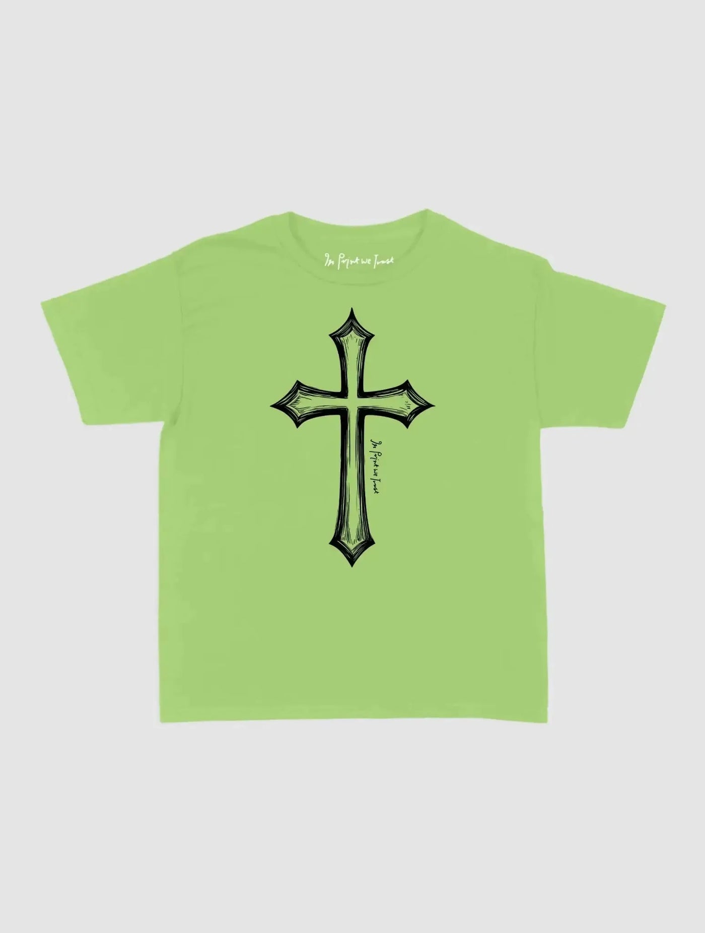 cross baby tee - In Print We Trust