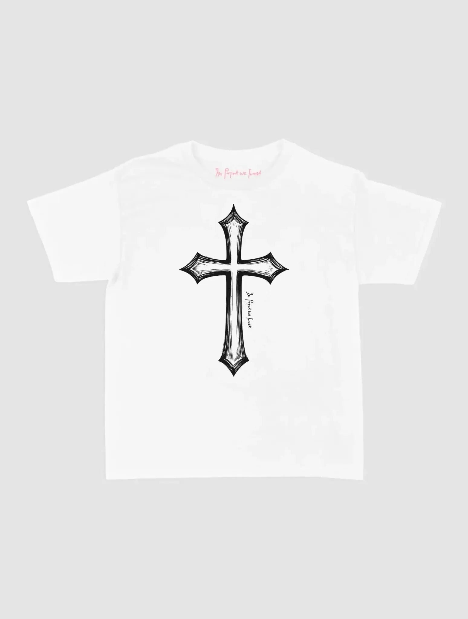 cross baby tee - In Print We Trust