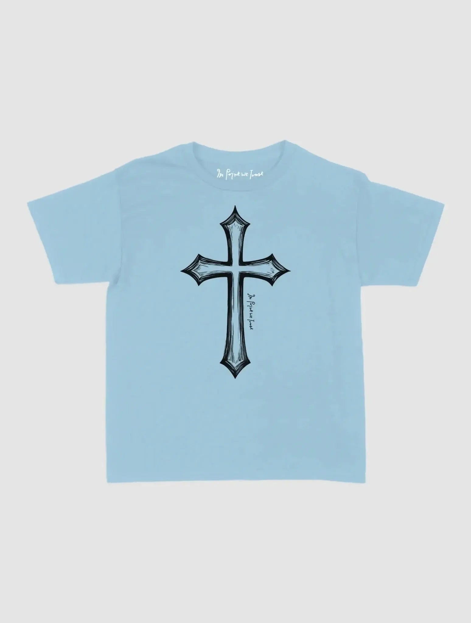cross baby tee - In Print We Trust