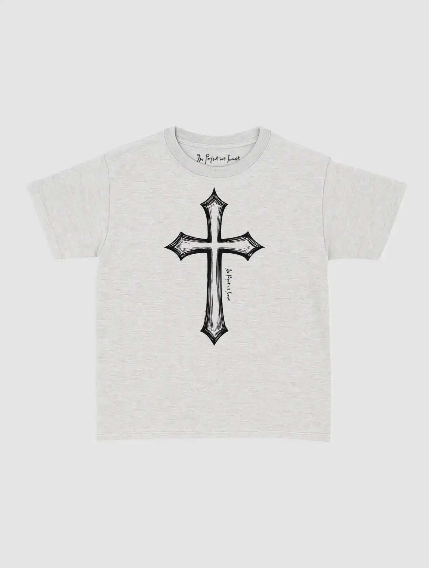 cross baby tee - In Print We Trust