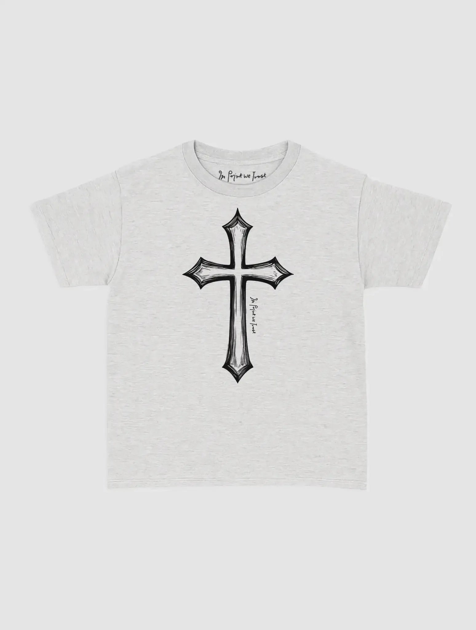 cross baby tee - In Print We Trust