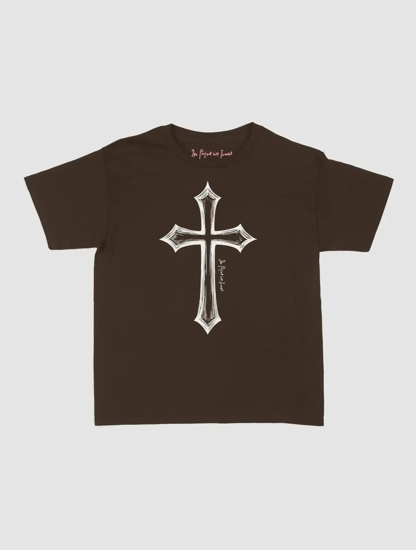 cross baby tee - In Print We Trust