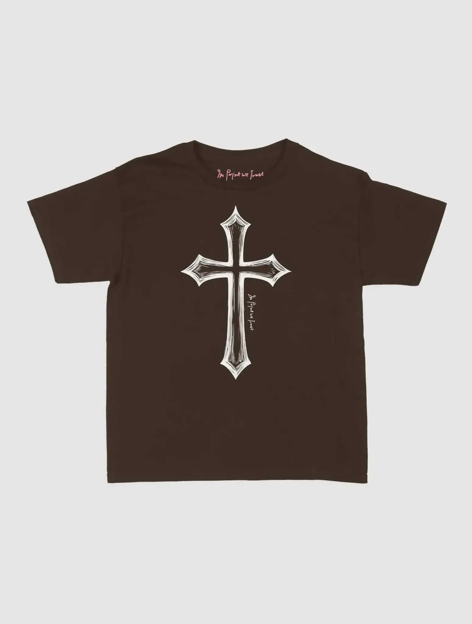 cross baby tee - In Print We Trust