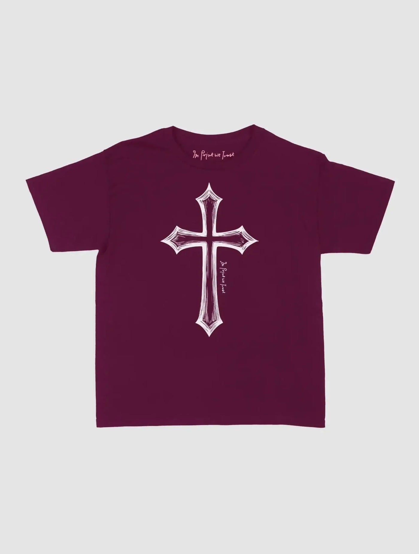 cross baby tee - In Print We Trust