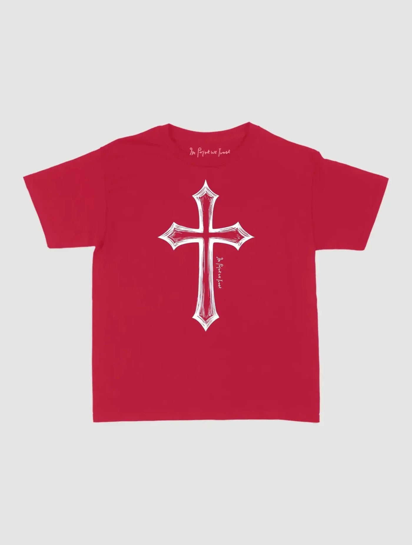 cross baby tee - In Print We Trust