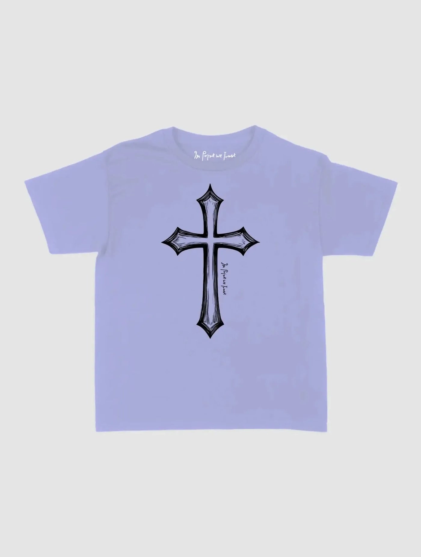 cross baby tee - In Print We Trust