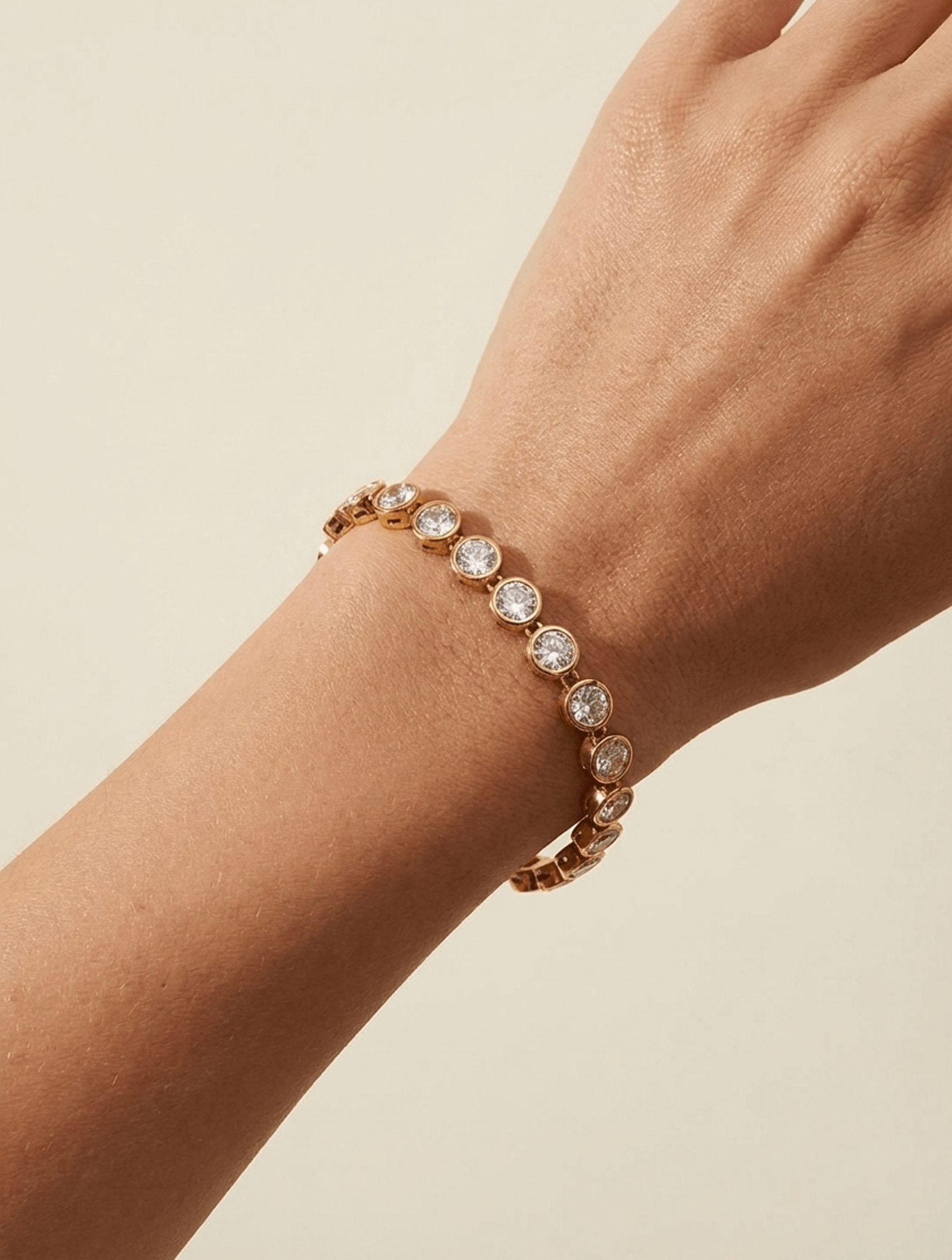 crystal tennis bracelet - In Print We Trust