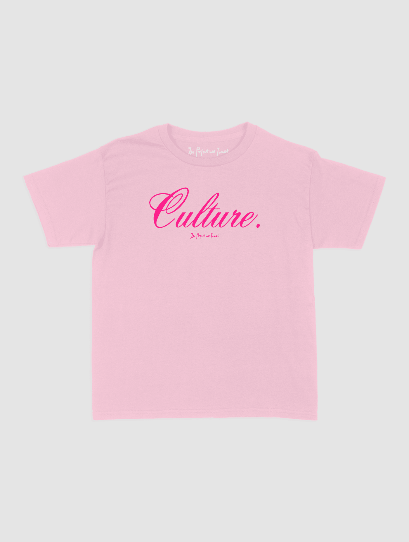 culture baby tee - In Print We Trust