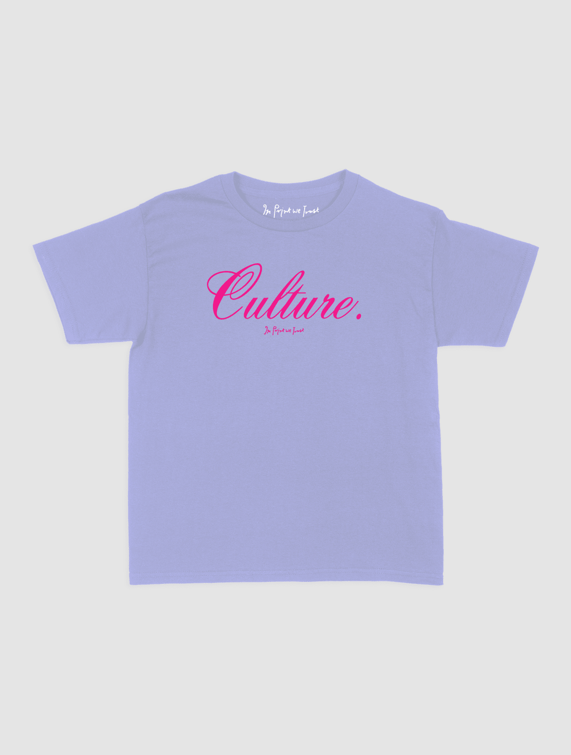 culture baby tee - In Print We Trust
