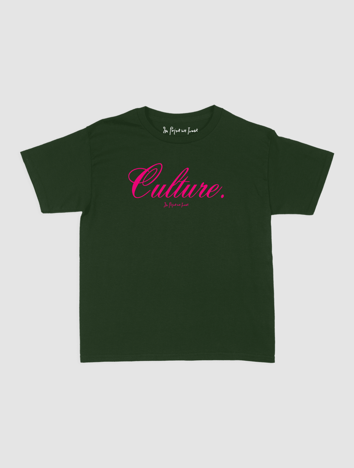 culture baby tee - In Print We Trust