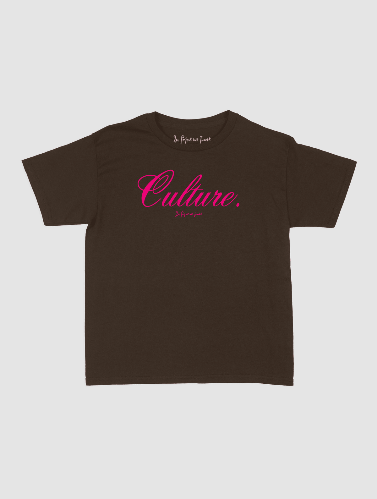 culture baby tee - In Print We Trust