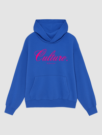 culture blue hoodie - In Print We Trust