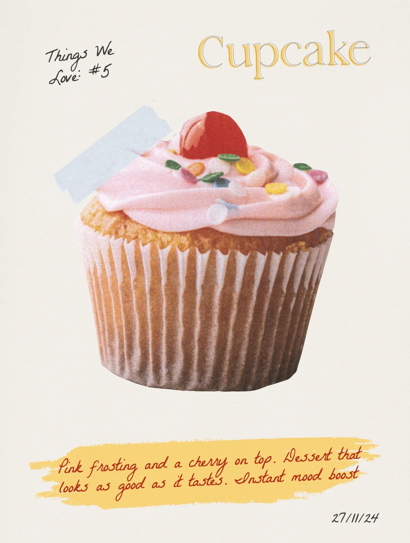 cupcake baby tee - In Print We Trust