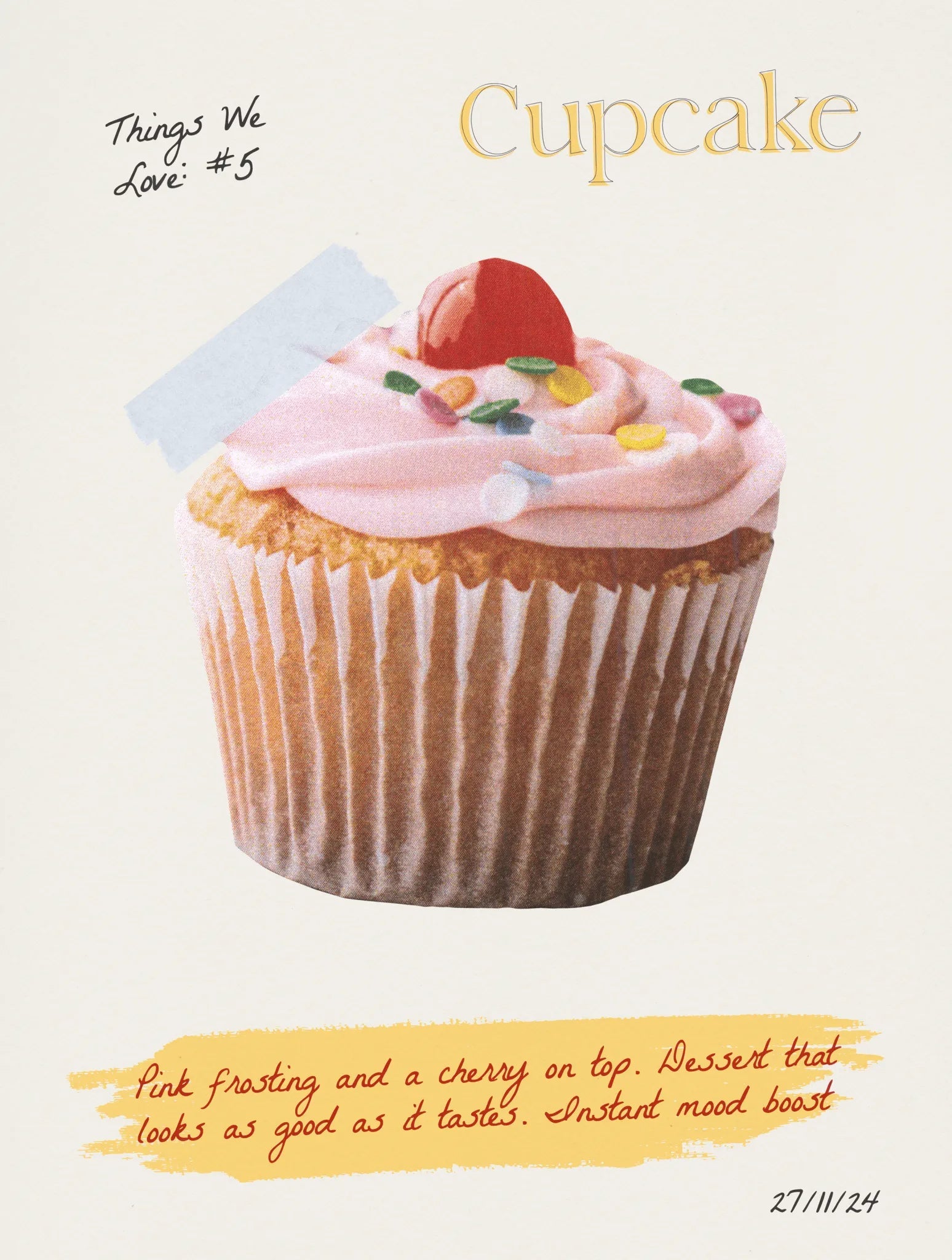 cupcake baby tee - In Print We Trust