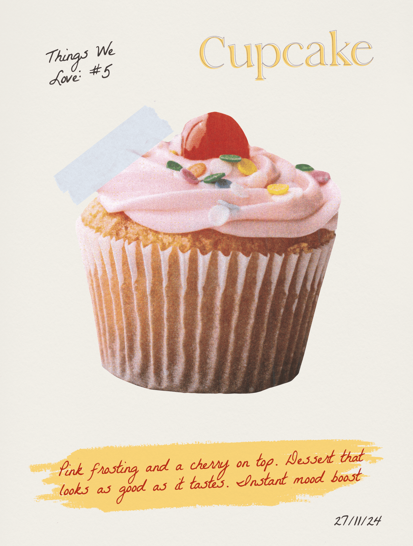 cupcake baby tee - In Print We Trust