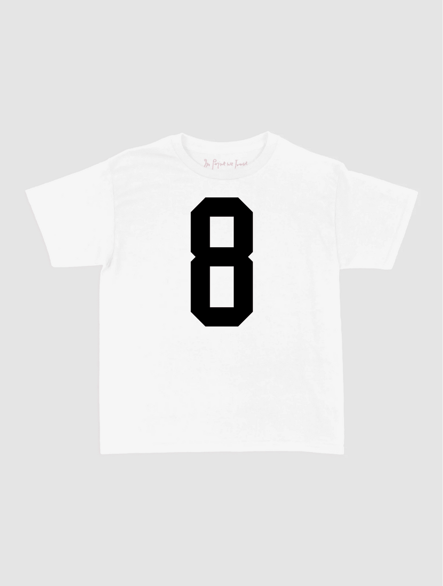 custom number baby tee - In Print We Trust