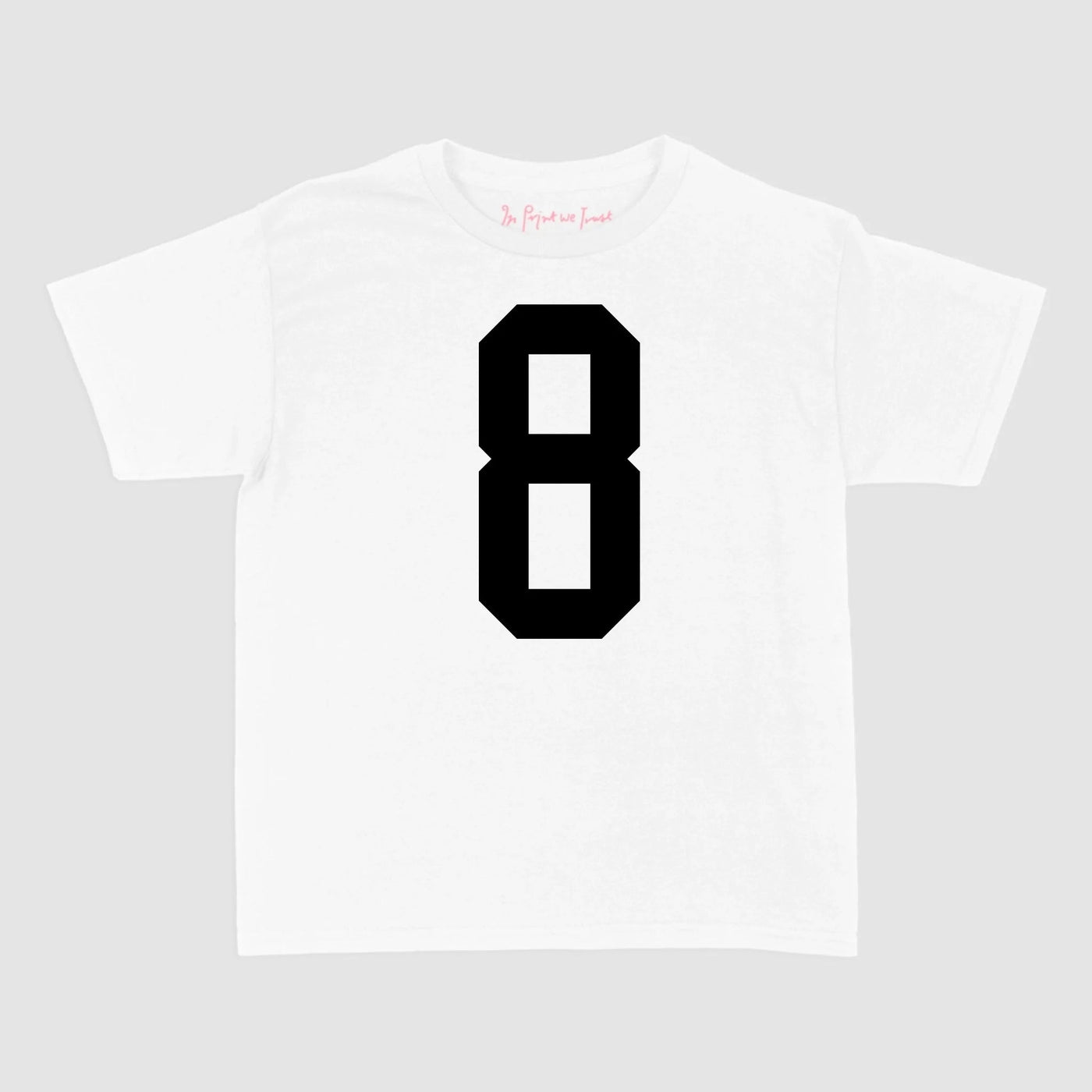 custom number baby tee - In Print We Trust