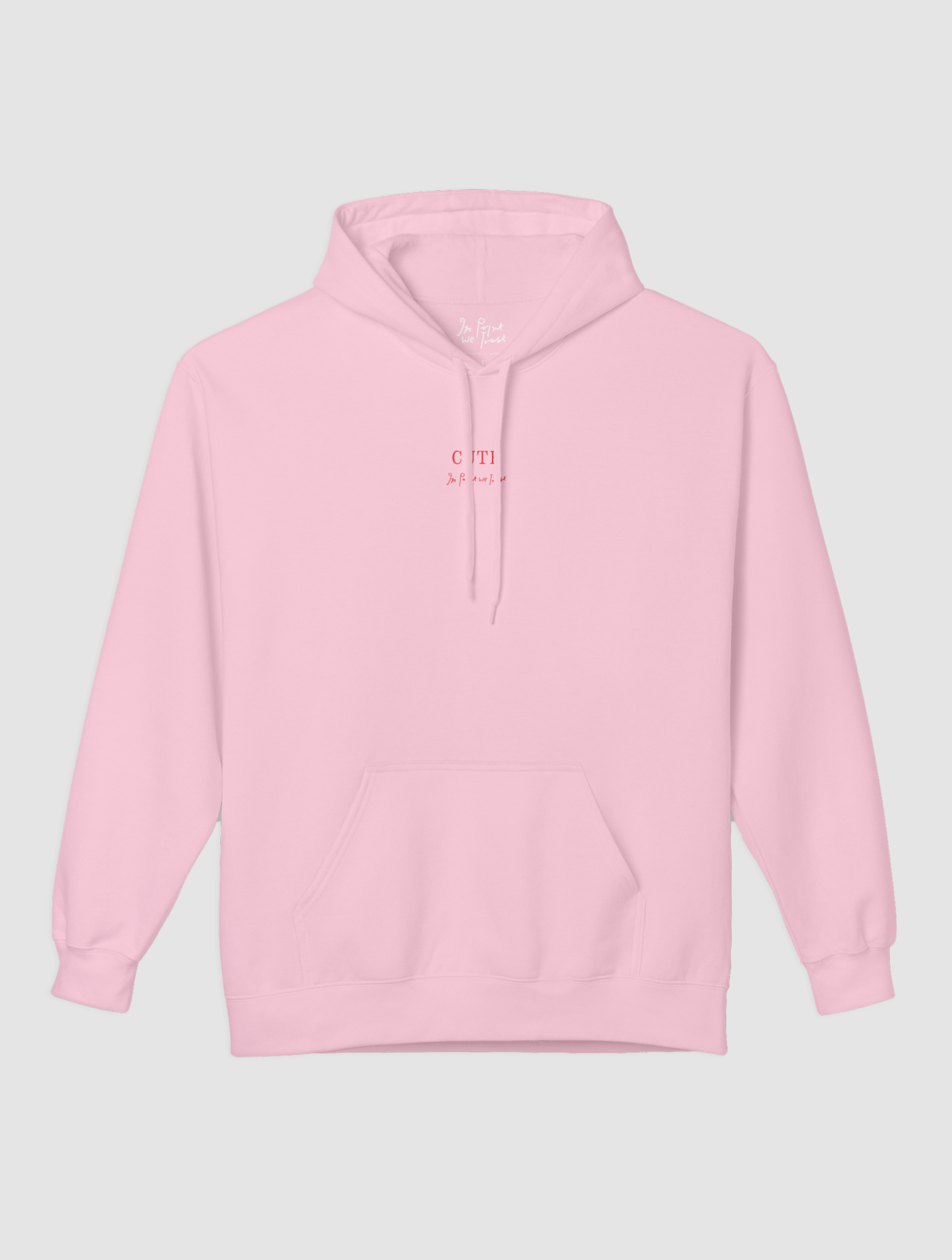 cute hoodie - In Print We Trust