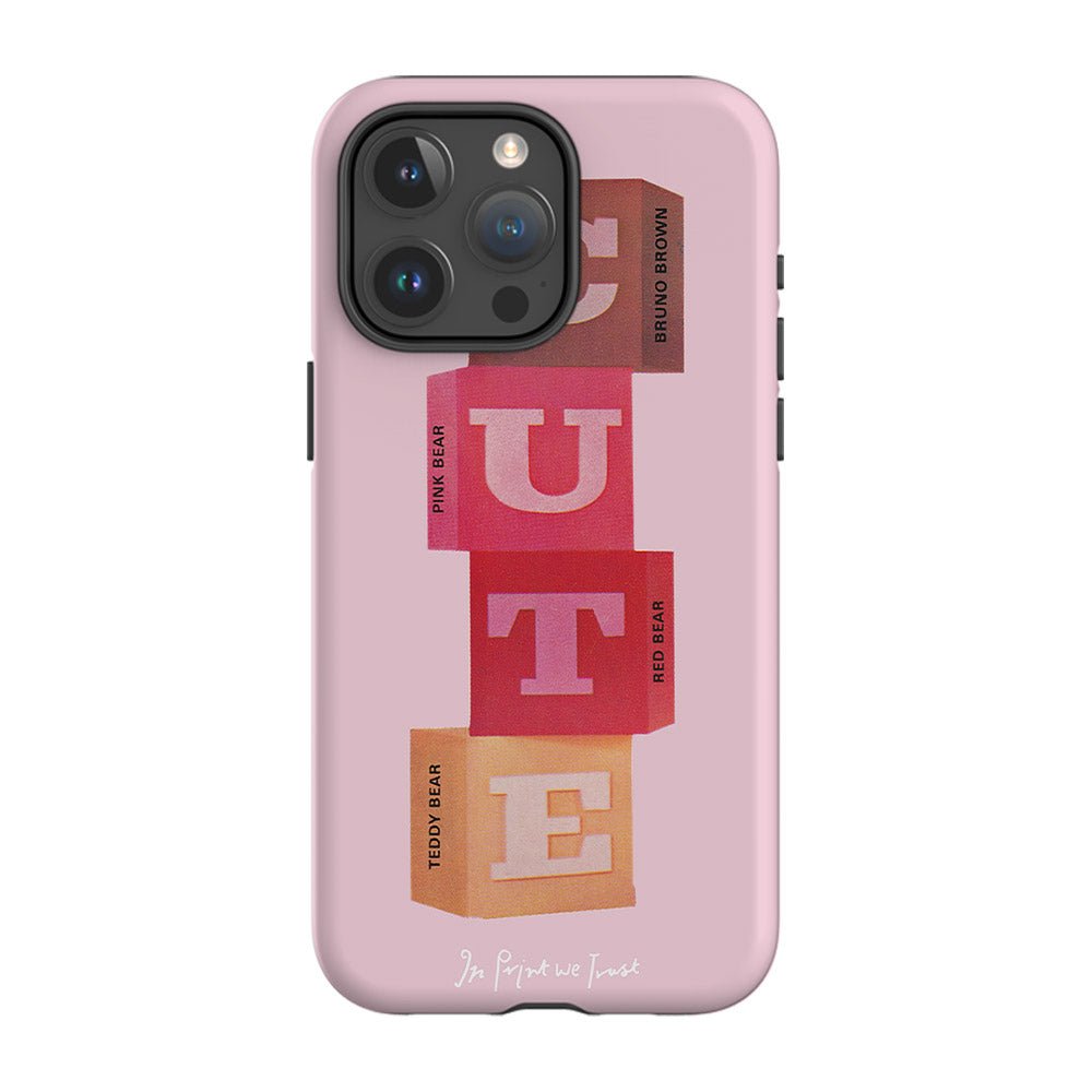 cute tough iPhone case - In Print We Trust