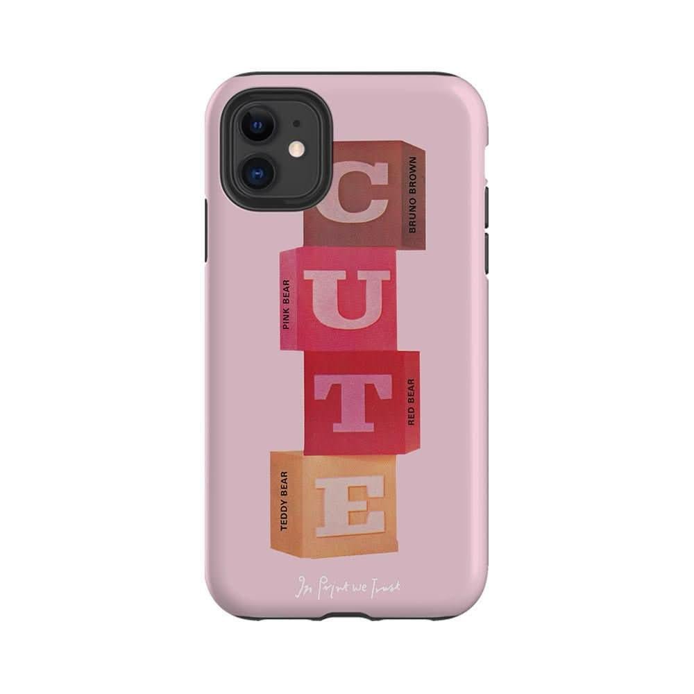 cute tough iPhone case - In Print We Trust