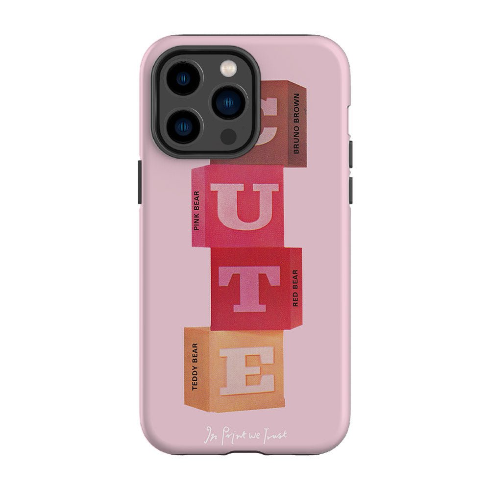 cute tough iPhone case - In Print We Trust