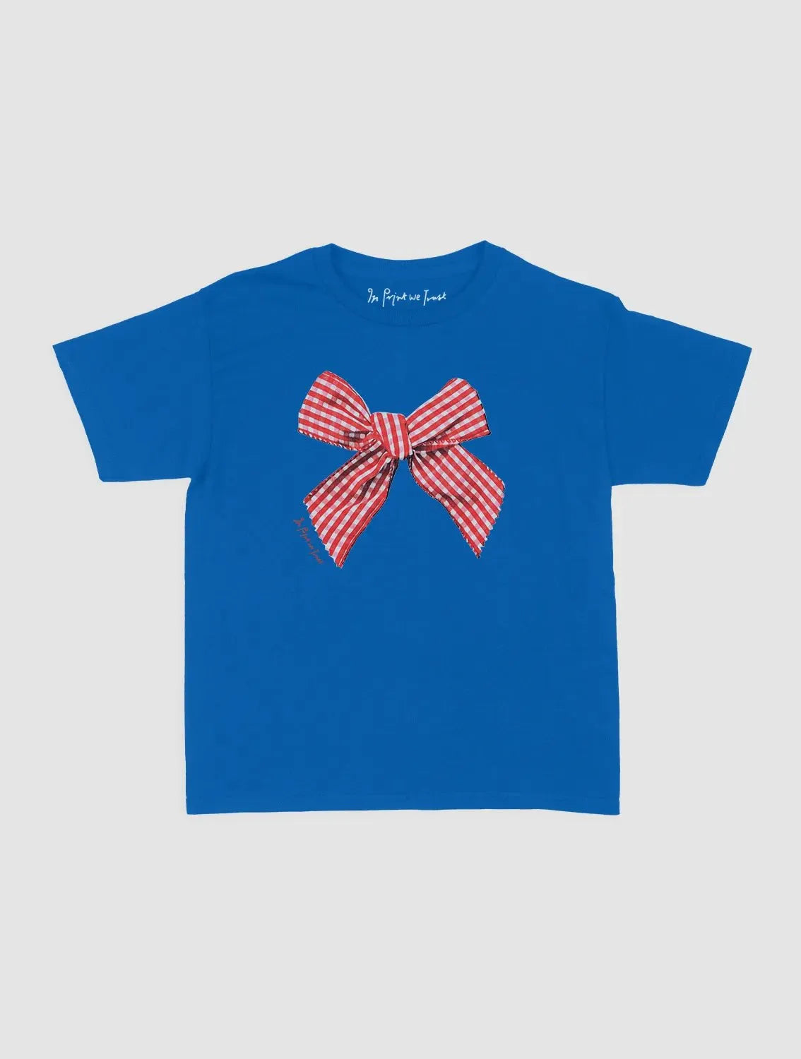gingham baby tee - In Print We Trust