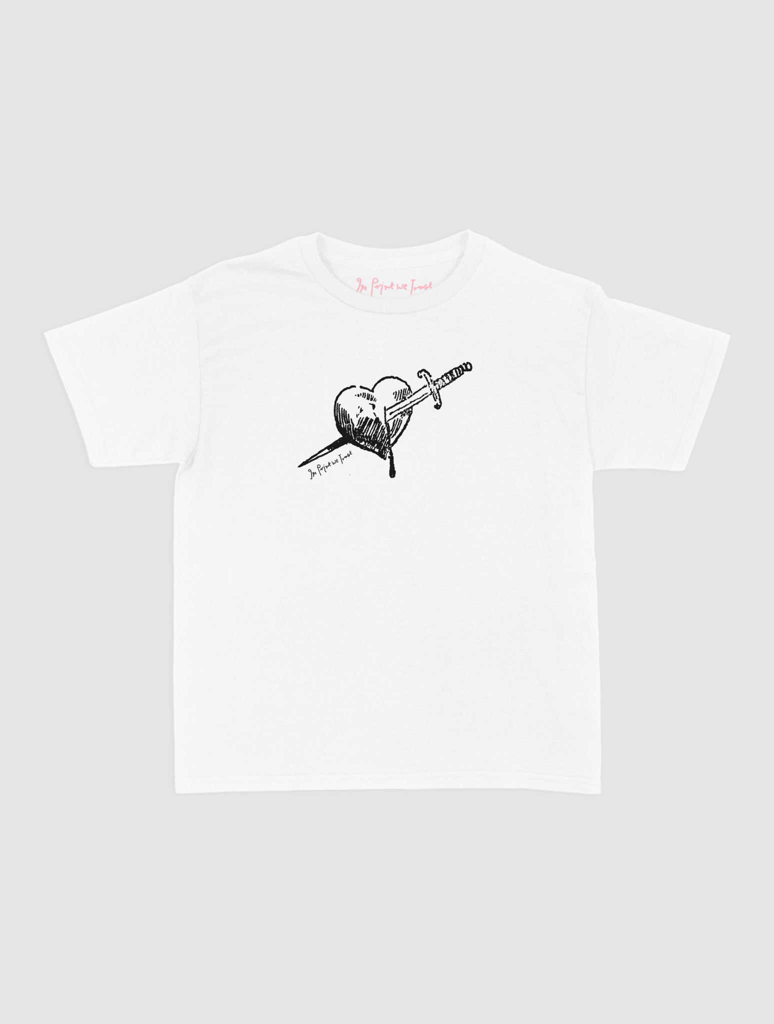 dagger baby tee - In Print We Trust
