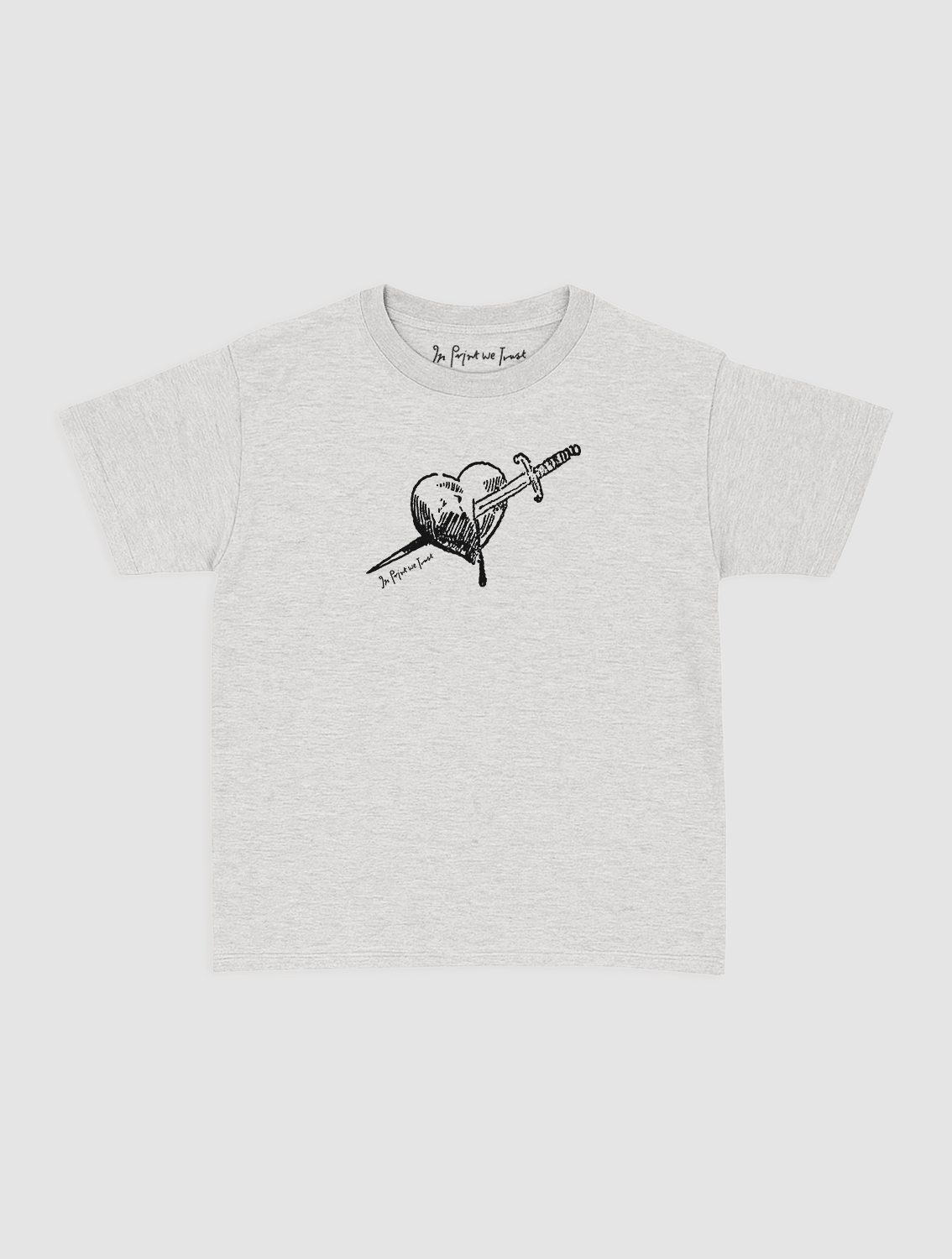 dagger baby tee - In Print We Trust