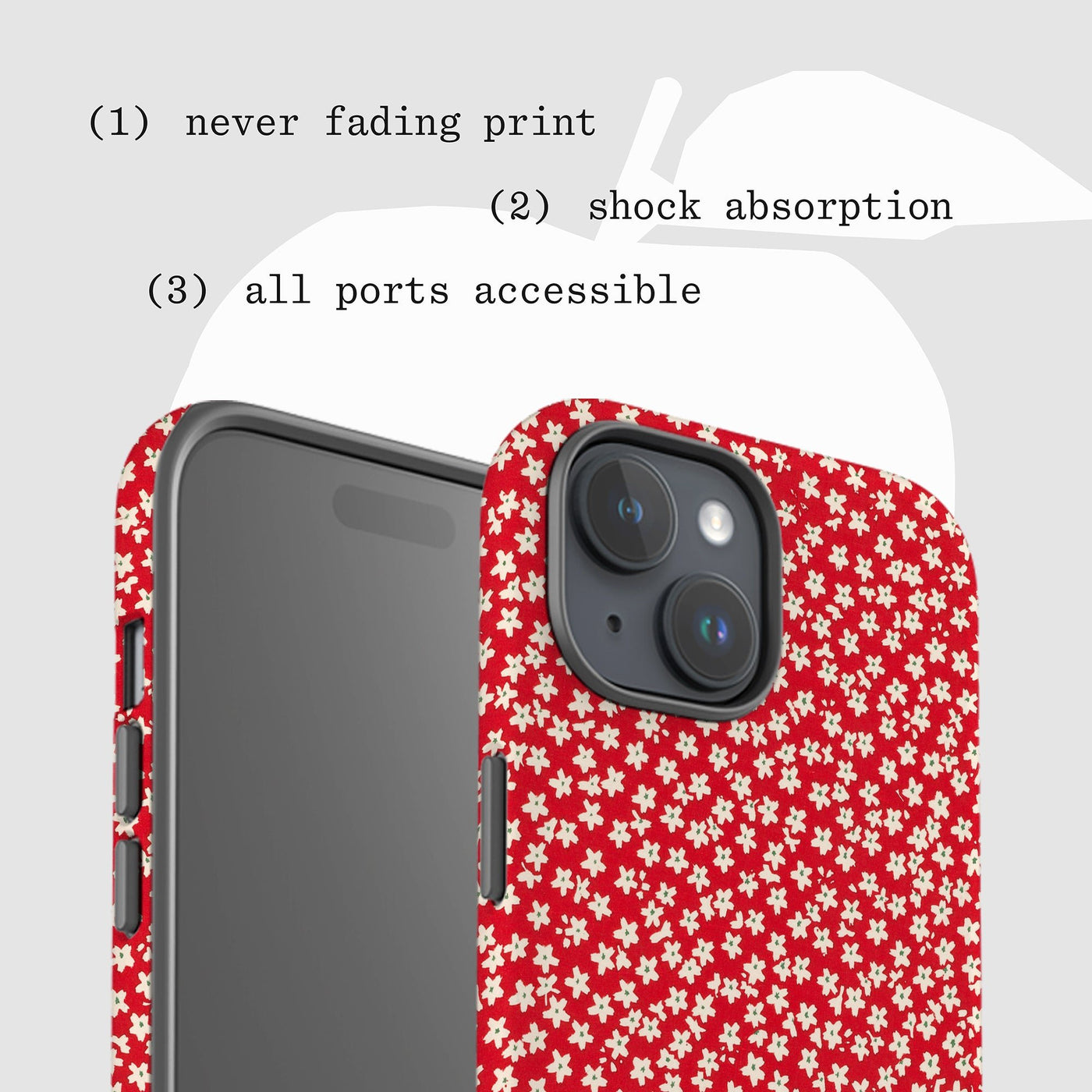 dainty tough iPhone case - In Print We Trust