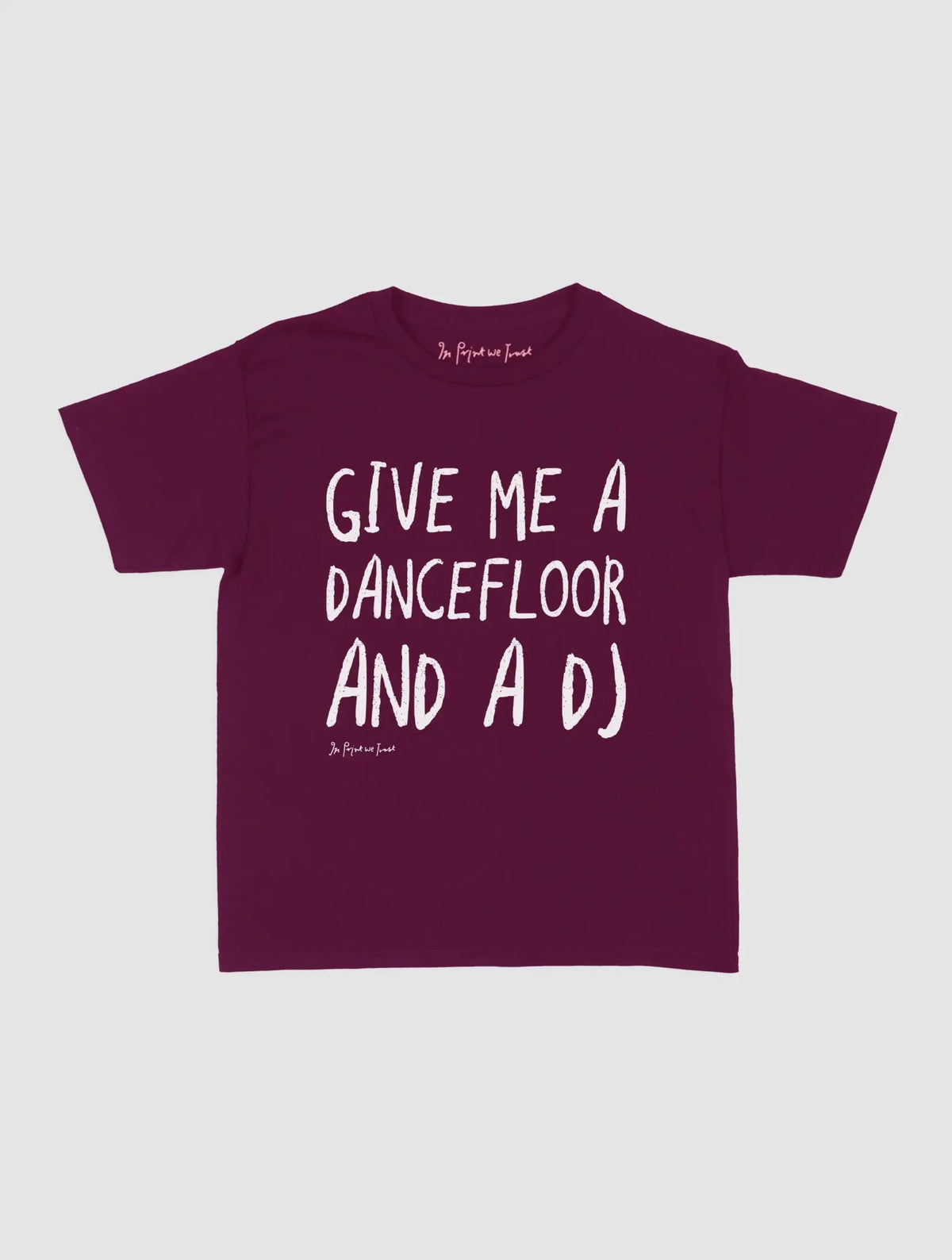 dancefloor baby tee - In Print We Trust